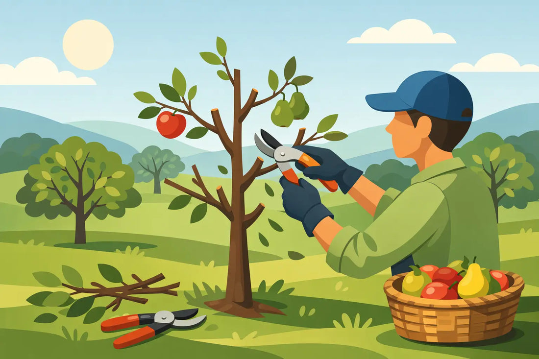 Pruning Young Fruit Trees for Better Harvests
